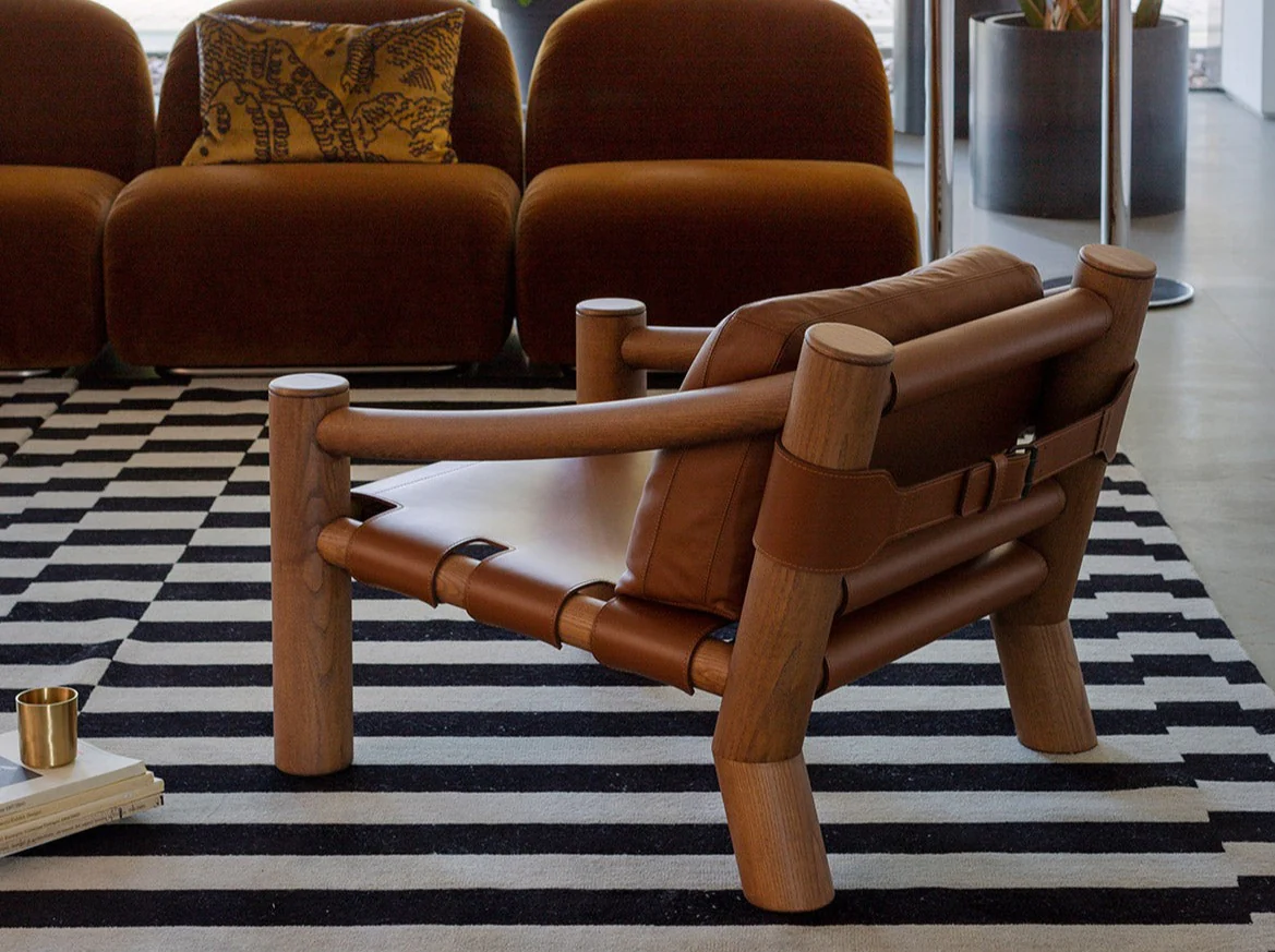 TACCHINI KAREN CHEKERDJIAN ELEPHANT CHAIR L28" x W35.5" x H26" x SH13" - Image 3