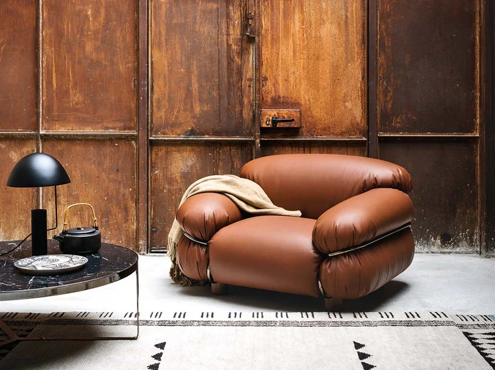 TACCHINI GIANFRANCO FRATTINI SESANN ARMCHAIR L43.3" x D37" x H26.5" x SH15" - Image 4