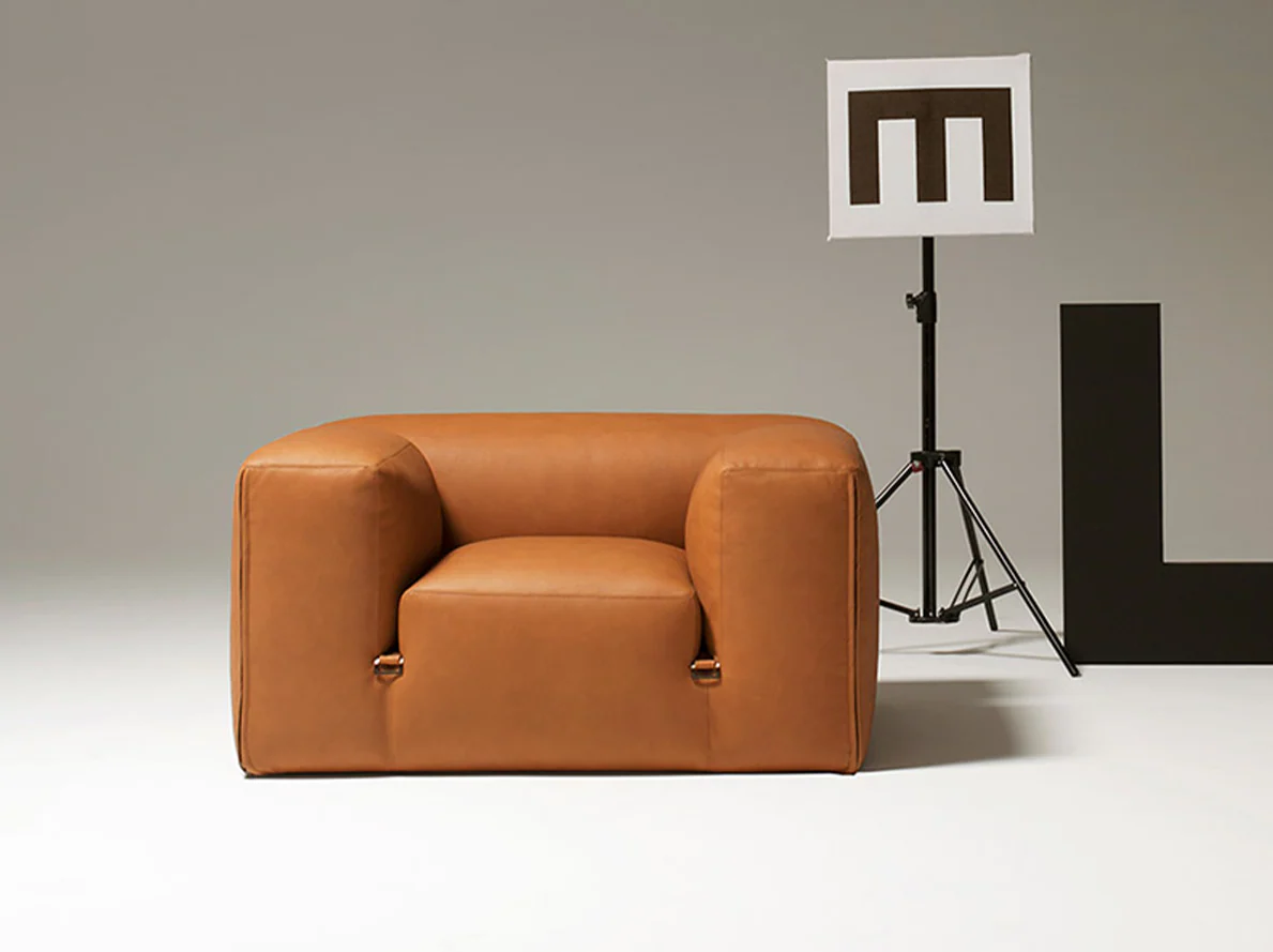 TACCHINI MARIO BELLINI LE MURA ARMCHAIR L50.5" x W38" x H26" x SH17" - Image 2