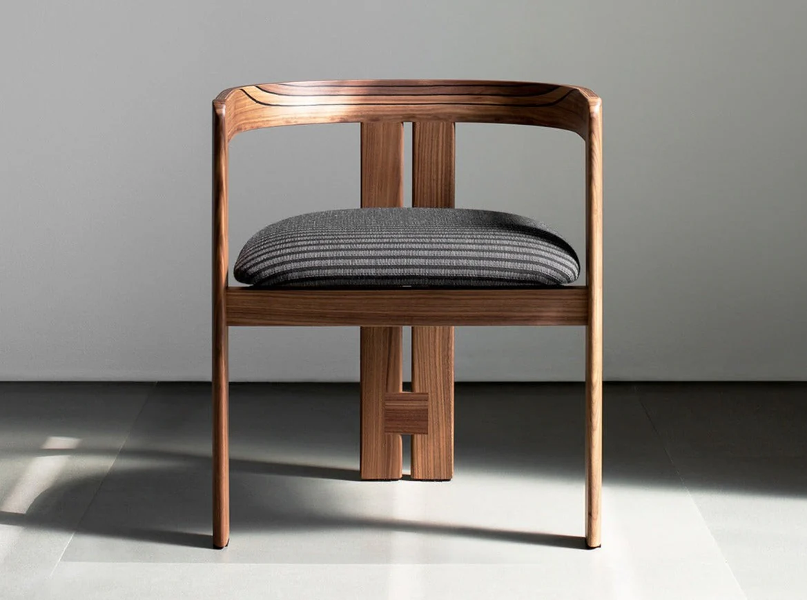 TACCHINI TOBIA SCARPA PIGRECO DINING CHAIR W21.7" x D16" x H25" x SH17.2" - Image 4