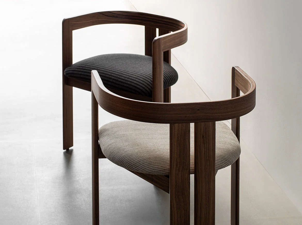 TACCHINI TOBIA SCARPA PIGRECO DINING CHAIR W21.7" x D16" x H25" x SH17.2" - Image 9