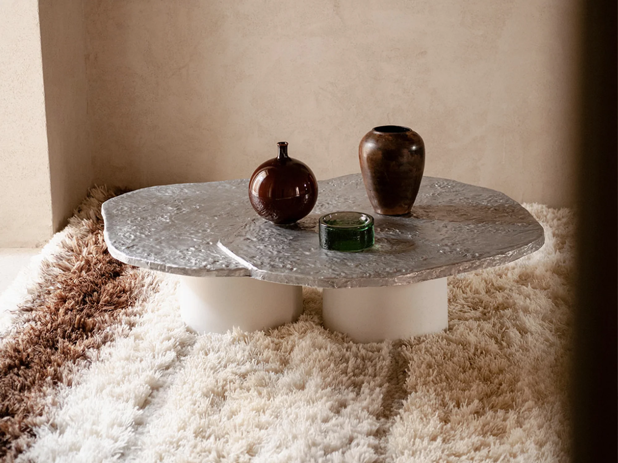 TACCHINI ROBERTO SIRONI BRUT DUO COFFEE TABLES L51.8" x W43.3" x H13.4" - Image 5