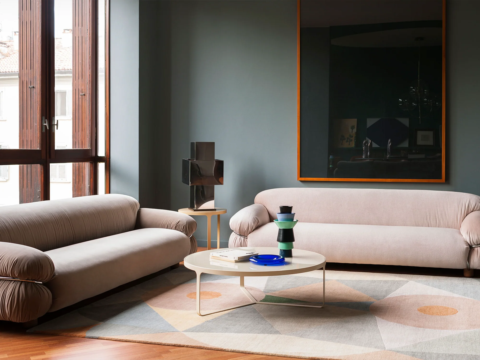 TACCHINI GIANFRANCO FRATTINI SESANN SOFA L94.5" x D37" x H26.4" - Image 2
