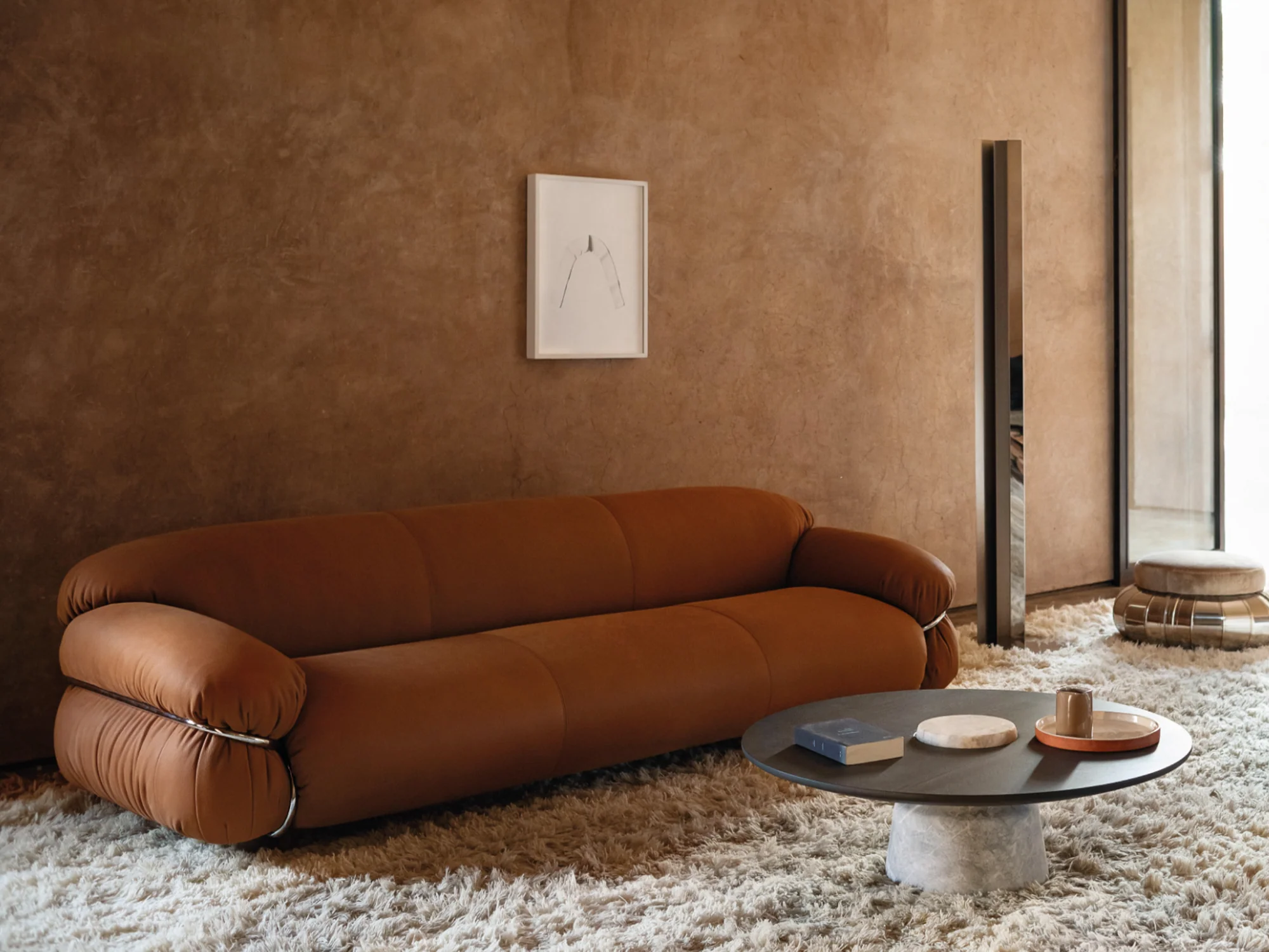 TACCHINI GIANFRANCO FRATTINI SESANN SOFA L94.5" x D37" x H26.4" - Image 3
