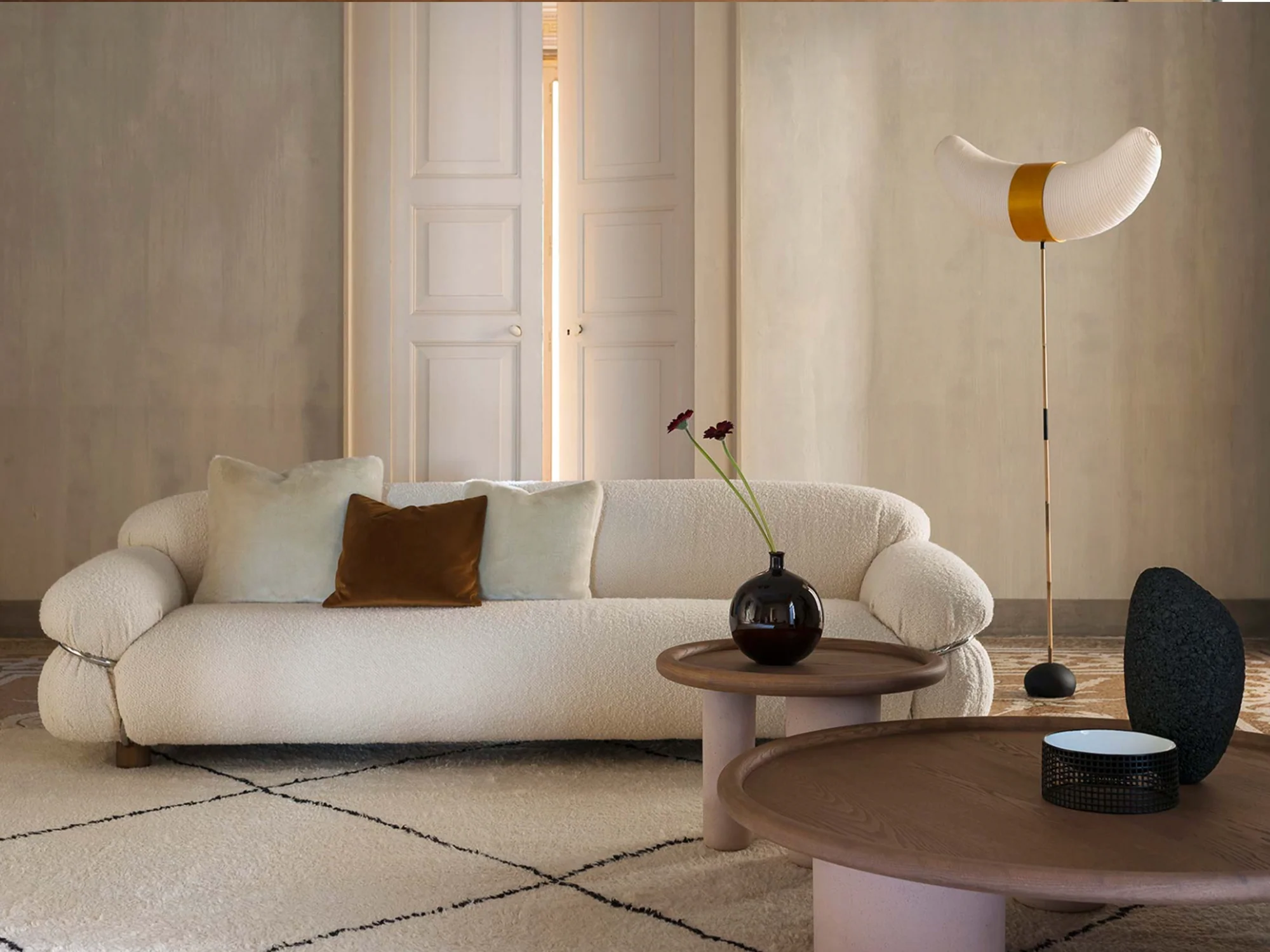 TACCHINI GIANFRANCO FRATTINI SESANN SOFA L94.5" x D37" x H26.4" - Image 4