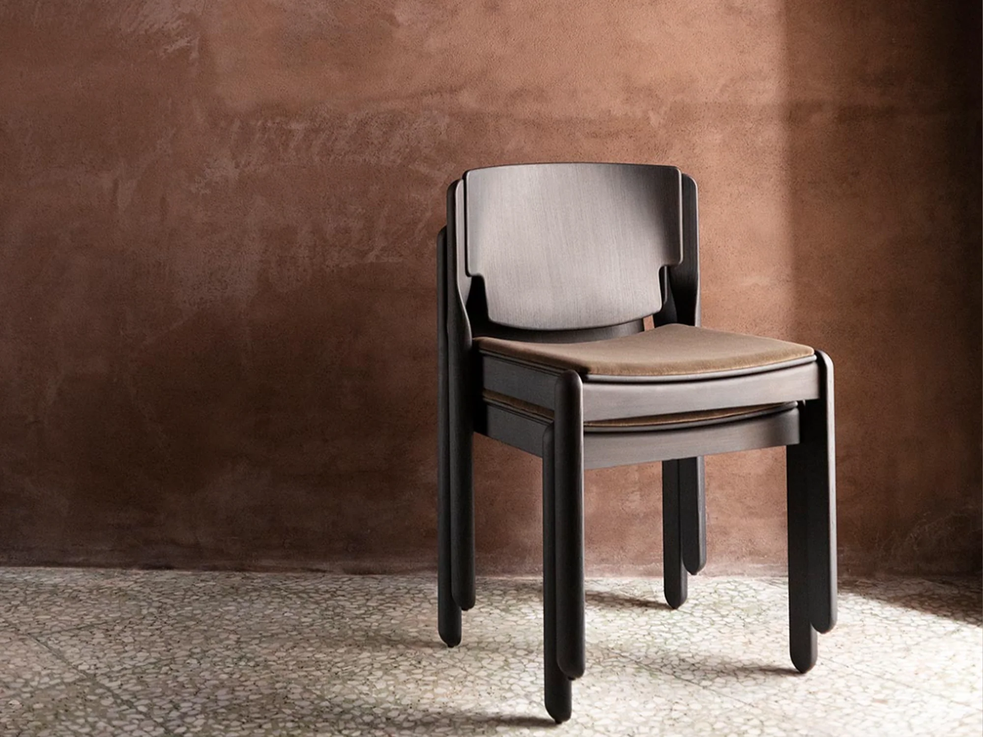 TACCHINI VICO MAGISTRETTI PAOLA DINING CHAIR W19.6" x D20" x H29.5" x SH17.3" - Image 5
