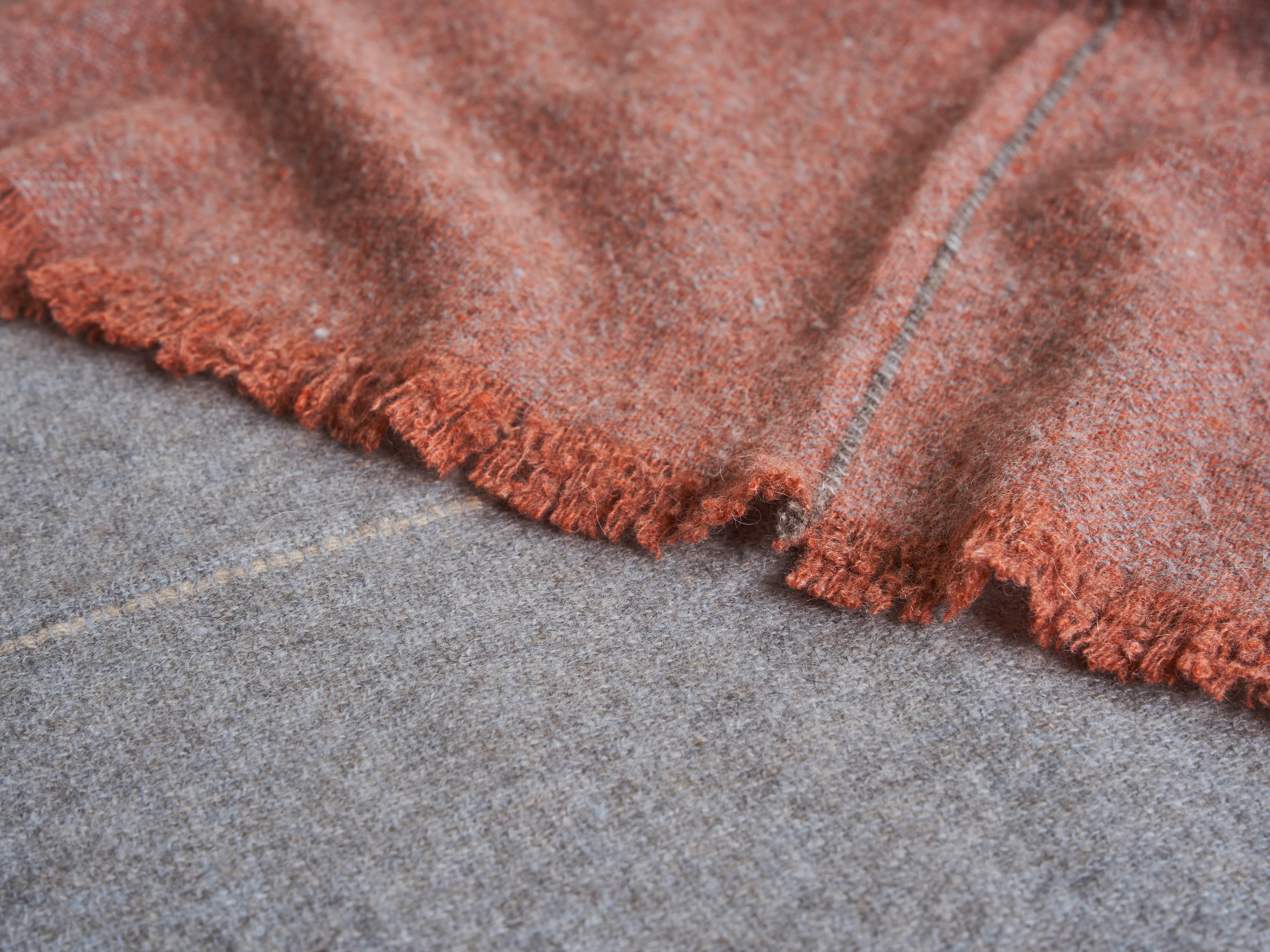 TEIXIDORS NOMAD THROW / COPPER + LEAD GREY W55” x L71" - Image 4