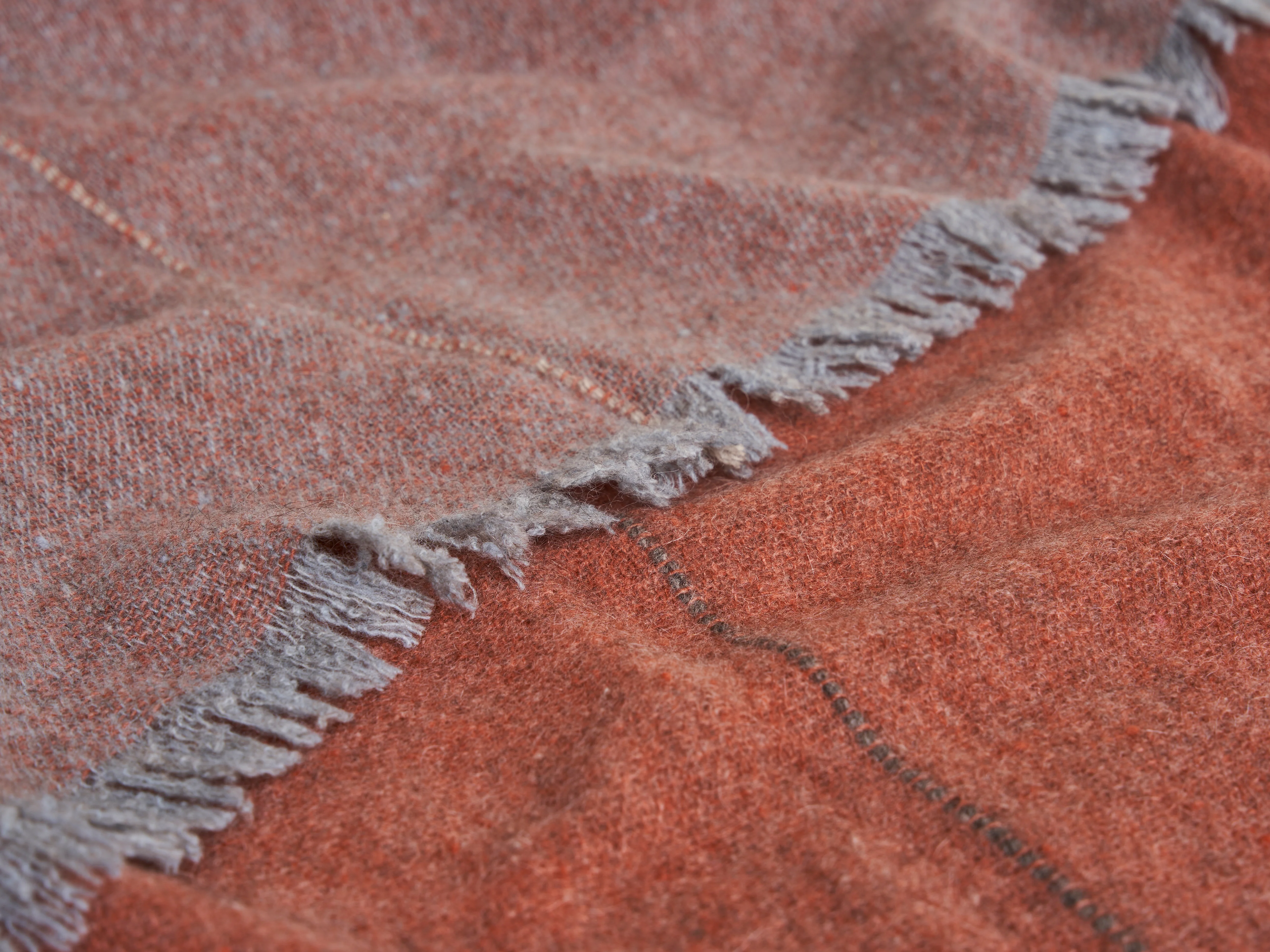 TEIXIDORS NOMAD THROW / COPPER + LEAD GREY W55” x L71" - Image 5
