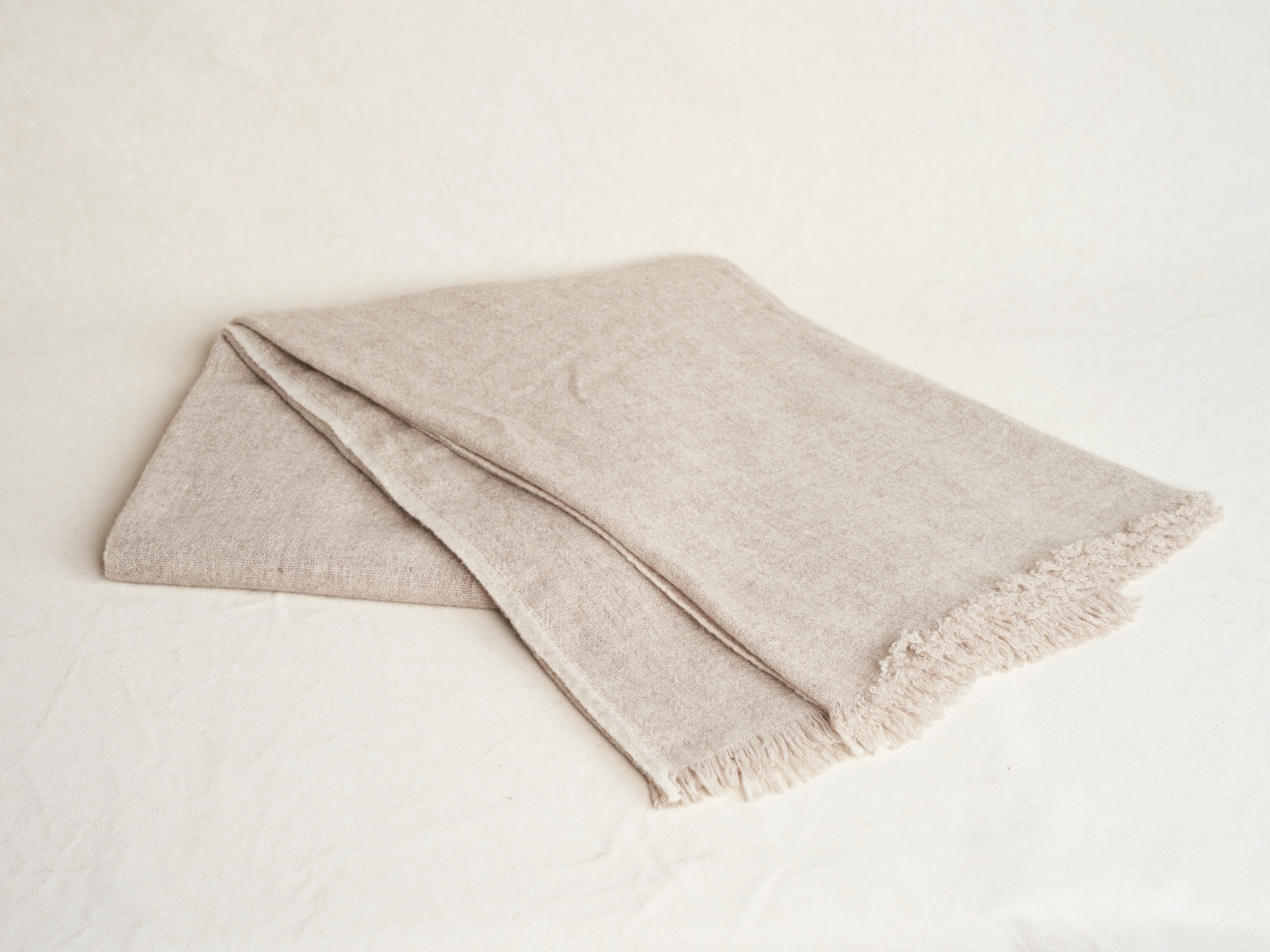 TEIXIDORS YAAMAT THROW / LIGHT GREY 55" x 71" - Image 2