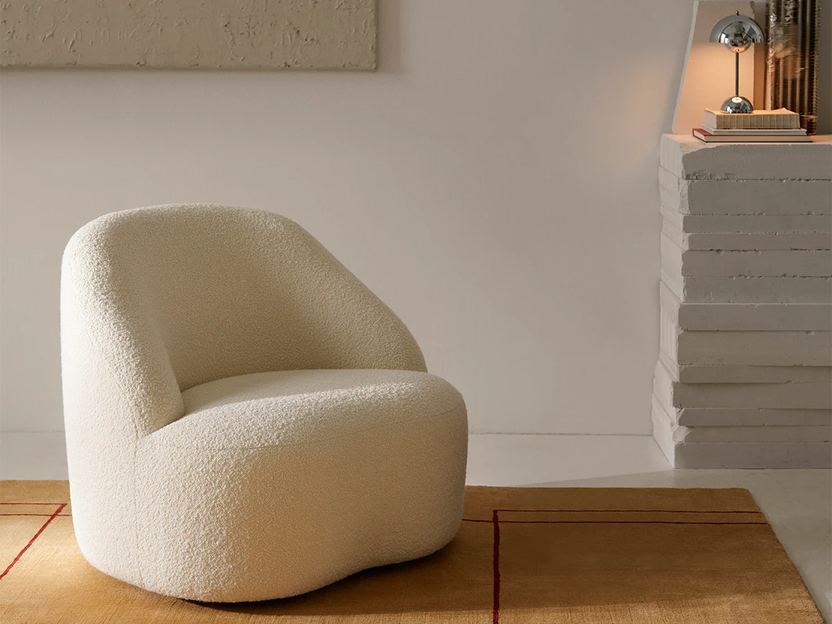 &TRADITION LOUISE LILJENCRANTZ LC2 MARGAS CHAIR  / SWIVEL H30" x W35.5" x D34" x SH16.5" - Image 5