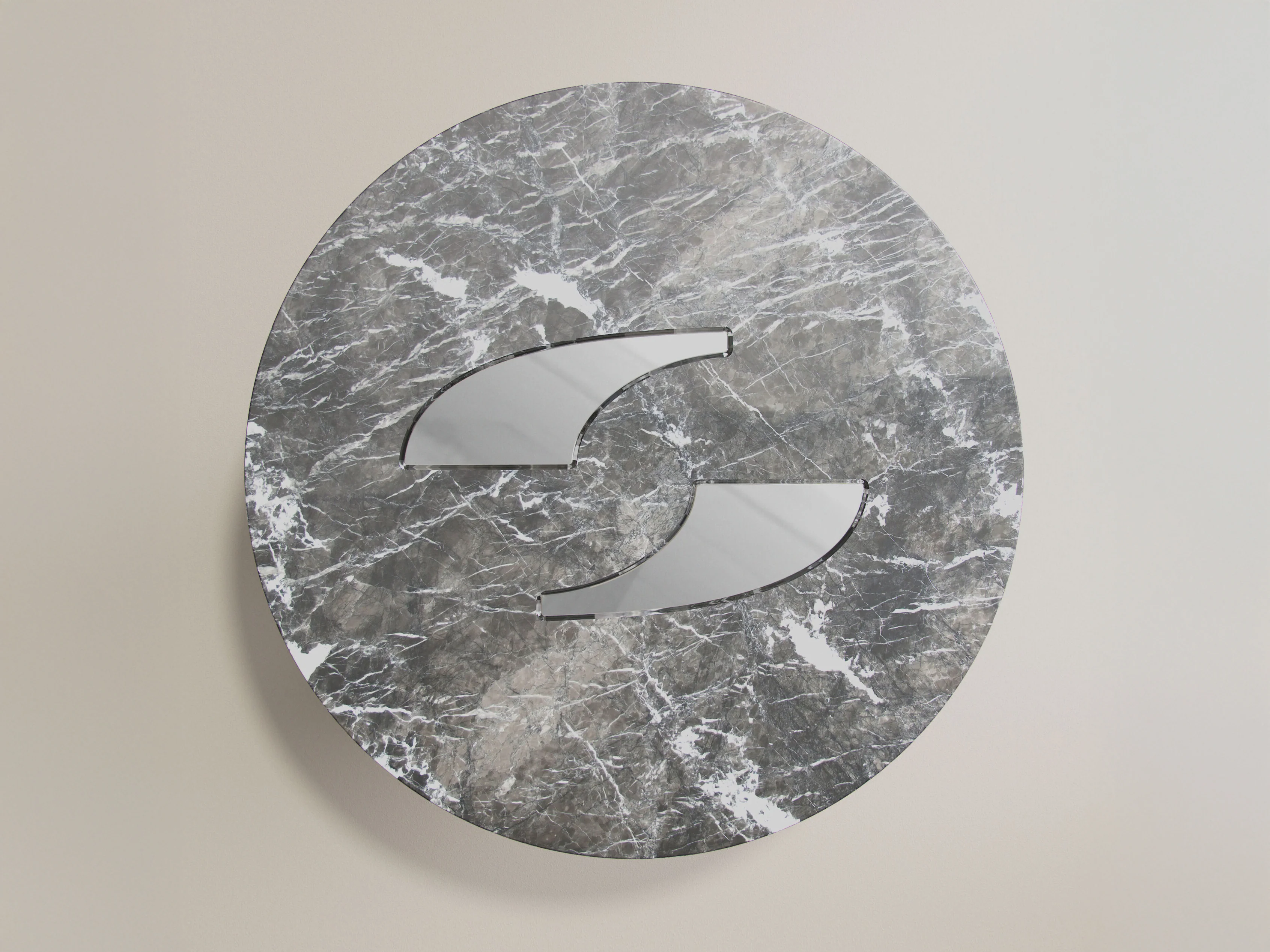 VERENA BRAUSCH ETERNEL SANS TEMPS ROUND DINING TABLE / CARNICO + STEEL Ø63" x H29.5" - Image 2