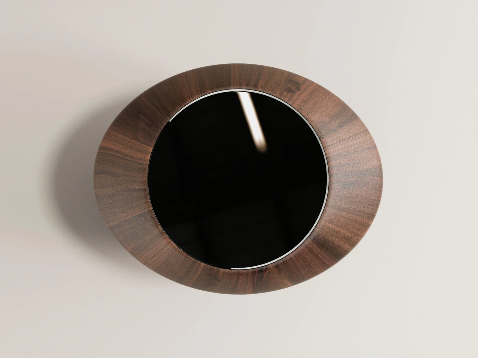 VERENA BRAUSCH ETERNEL SANS TEMPS SIDE TABLE / WALNUT W23.2" x D18.5" x H17.7" - Image 3