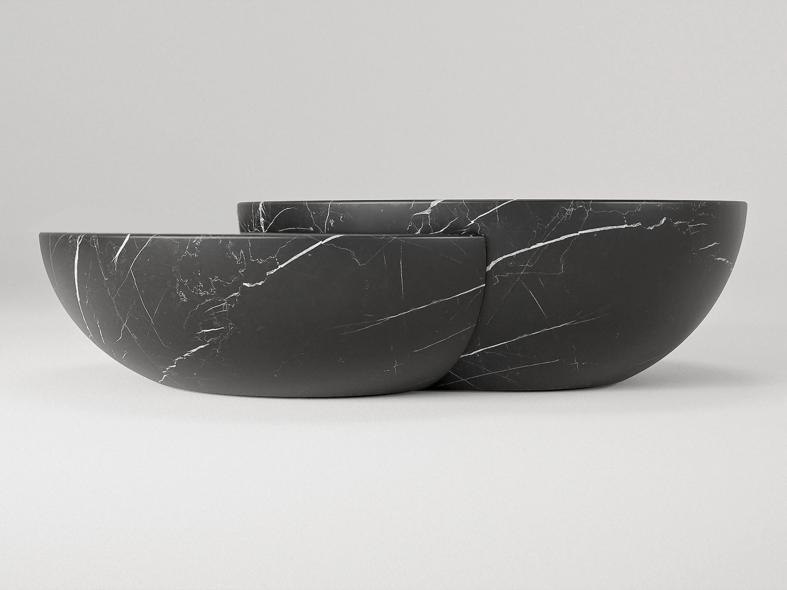 VERENA BRAUSCH TOMOON COFFEE TABLE / BLACK MARQUINA L55.1" x D43.3" x H14.2" - Image 2