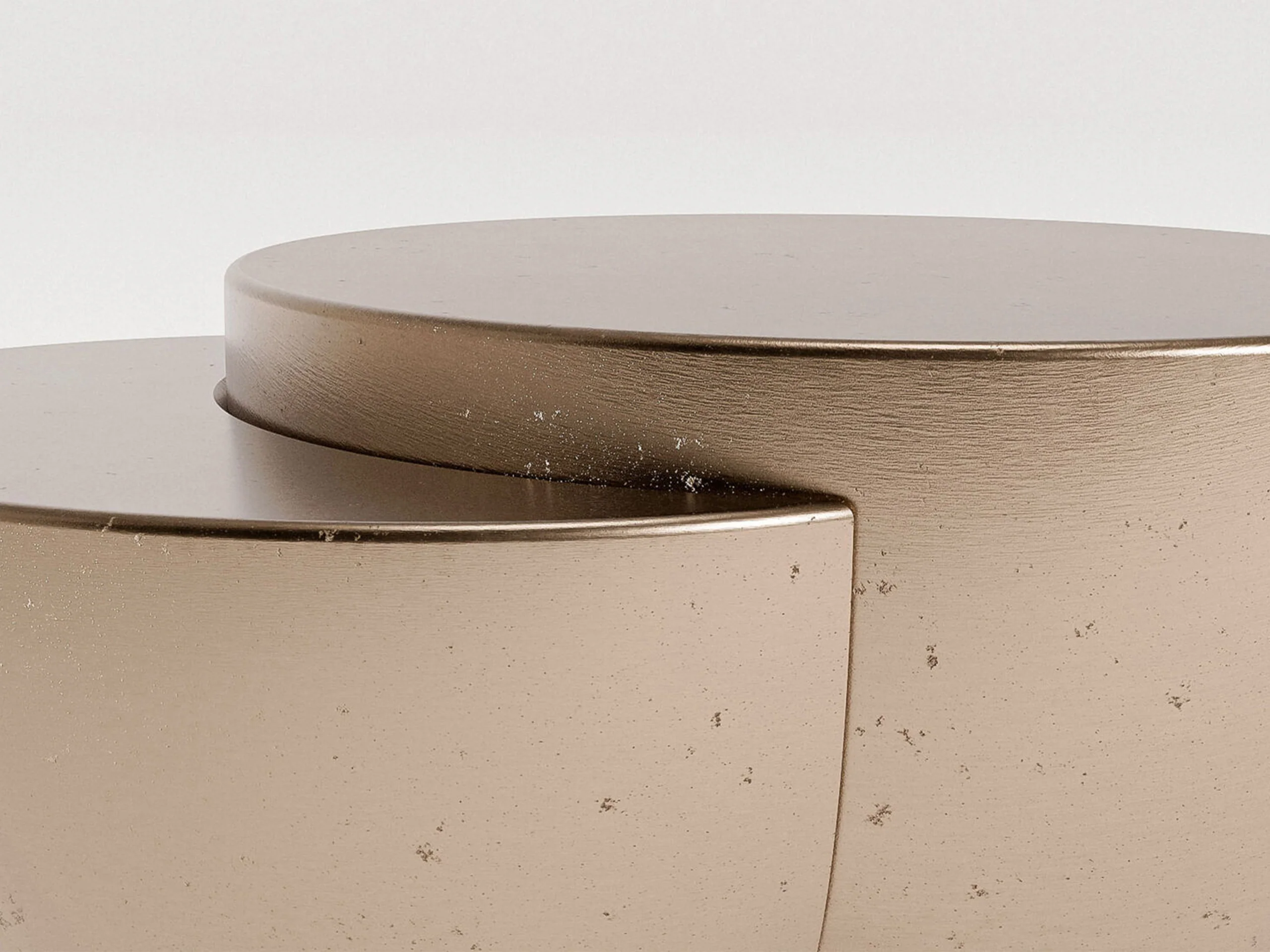 VERENA BRAUSCH TOMOON COFFEE TABLE SMALL / BRONZE W31.5" x D24.8" x H14.2" - Image 3