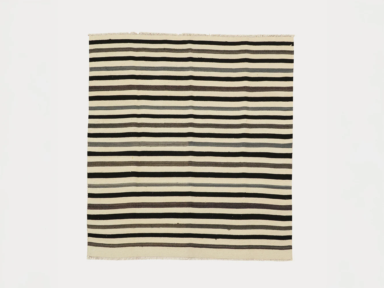 VINTAGE GREY STRIPES RUG 5'10 x 4'5
