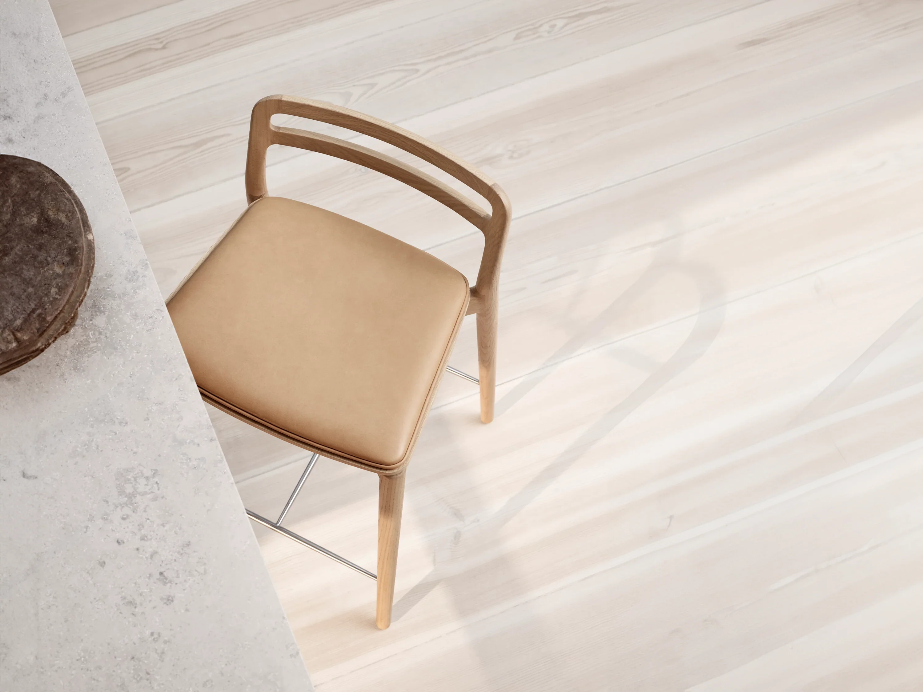 VIPP CABIN COUNTER STOOL W18.1" x D18.5" x H32.7" x SH26.3" - Image 5
