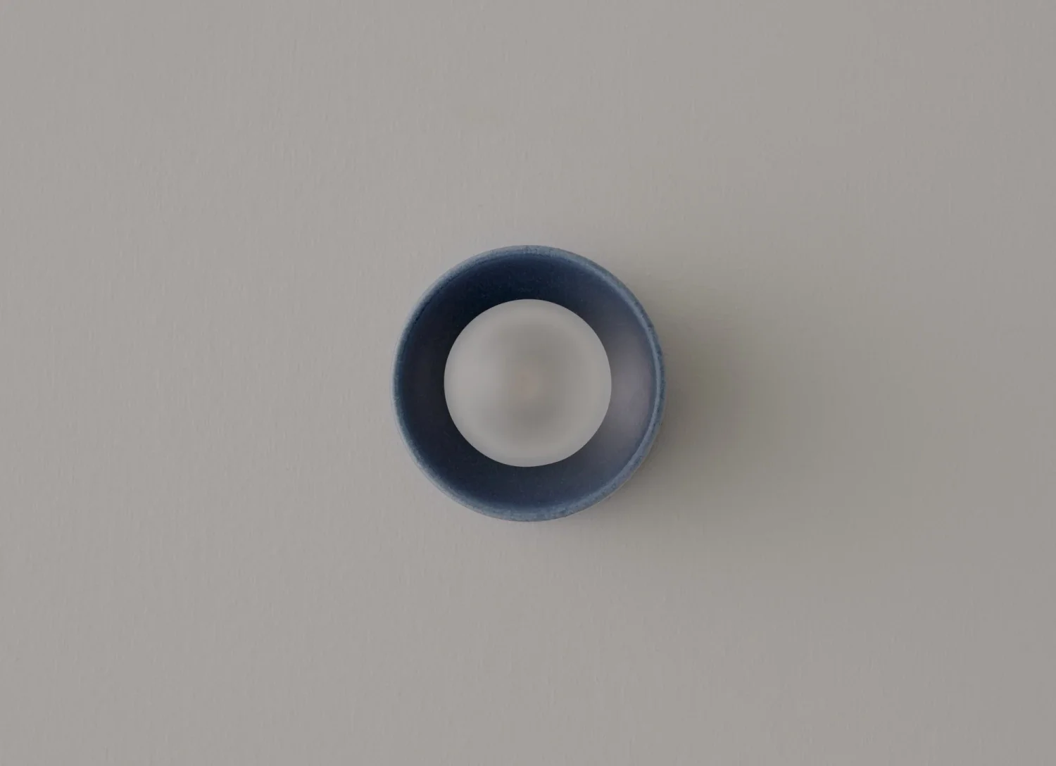 VOLKER HAUG STUDIO ANTON CERAMIC BLUE SCONCE / MICRO Ø3.2" x D2.6" - Image 4