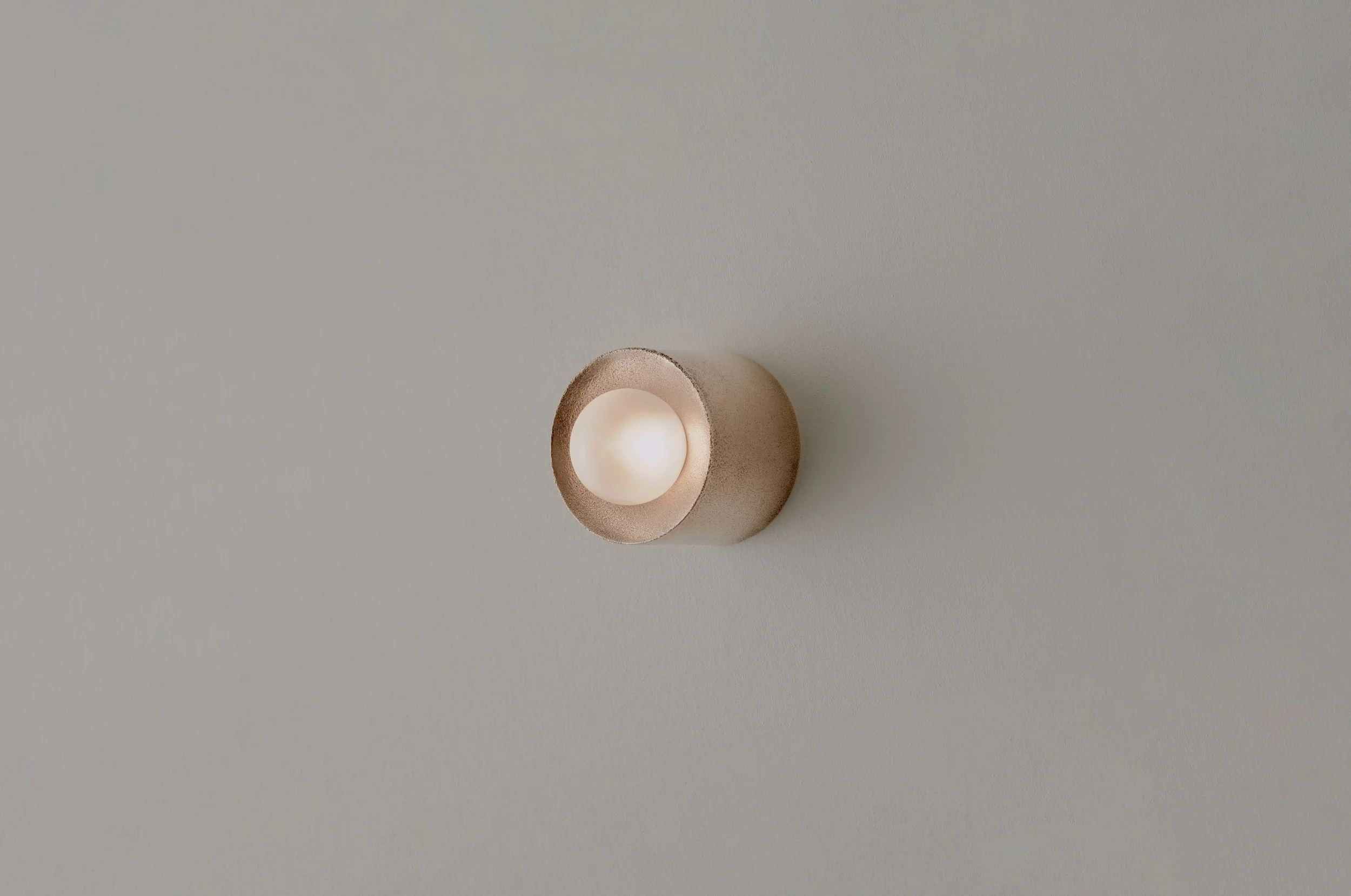 VOLKER HAUG STUDIO ANTON GUNMETAL SCONCE / MICRO Ø3.2" x D2.6"
