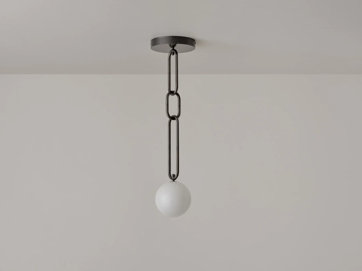 VOLKER HAUG STUDIO CHAIN CHAIN CHAIN PENDANT Ă7.9" x H29.5" - Image 3