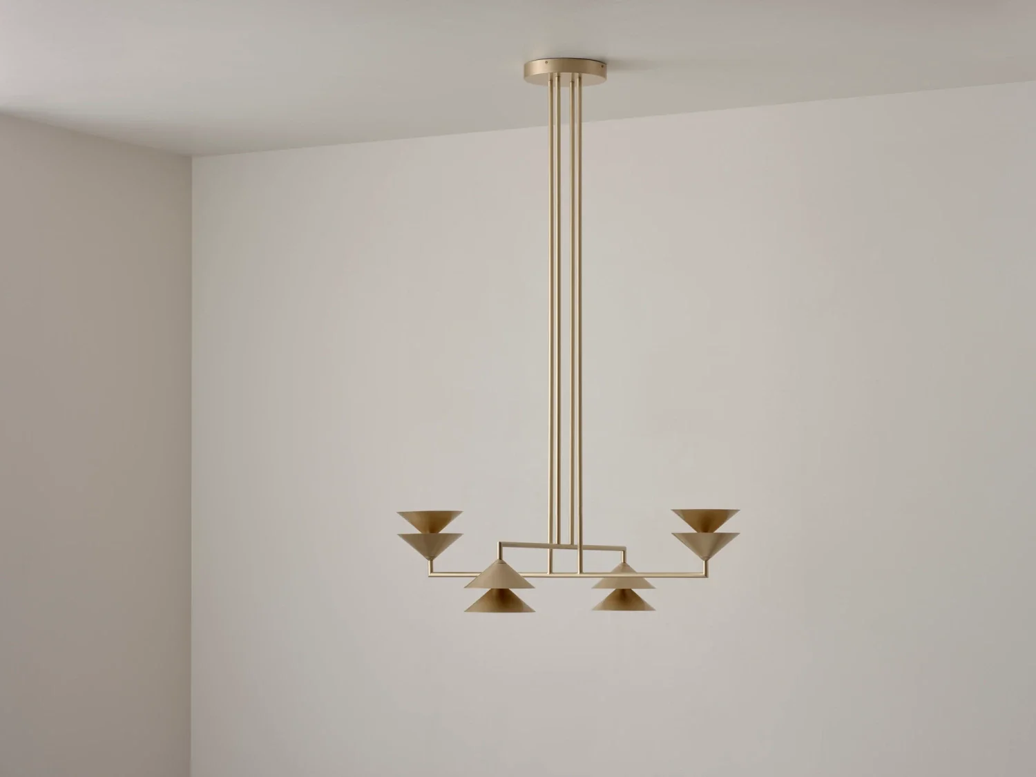VOLKER HAUG STUDIO CROSS BALANCED STACK CHANDELIER W43.8" x D43.8" x H24" - Image 2