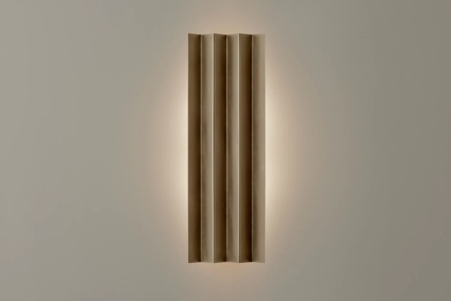 VOLKER HAUG STUDIO RUFFLE SCONCE H29.5โ x W10โ x D3.5โ