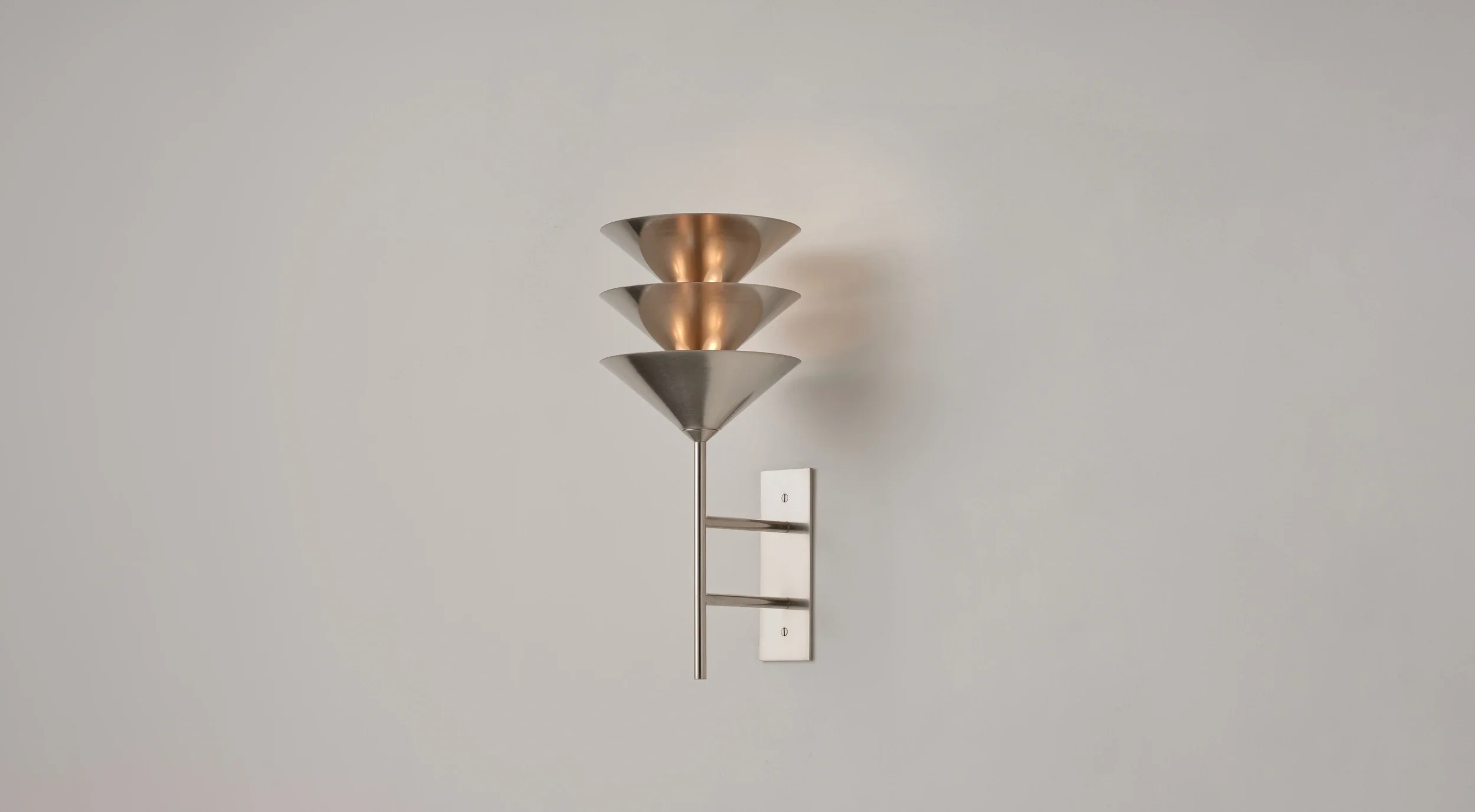 VOLKER HAUG STUDIO WALL STACK 3 SCONCE W8.2" x D5.3" x H18"