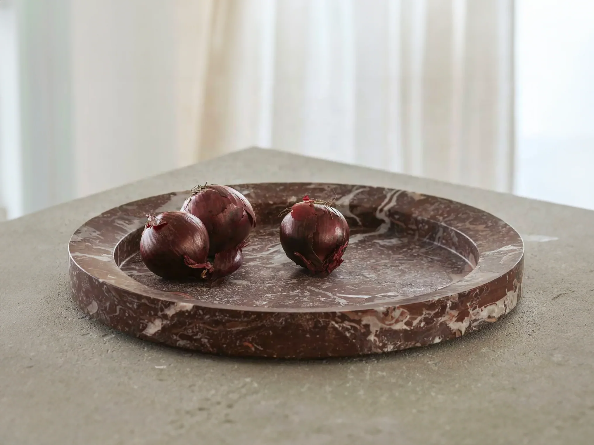 WHEN OBJECTS WORK STONE BOWL Ø15.7" x H1.5" - Image 2