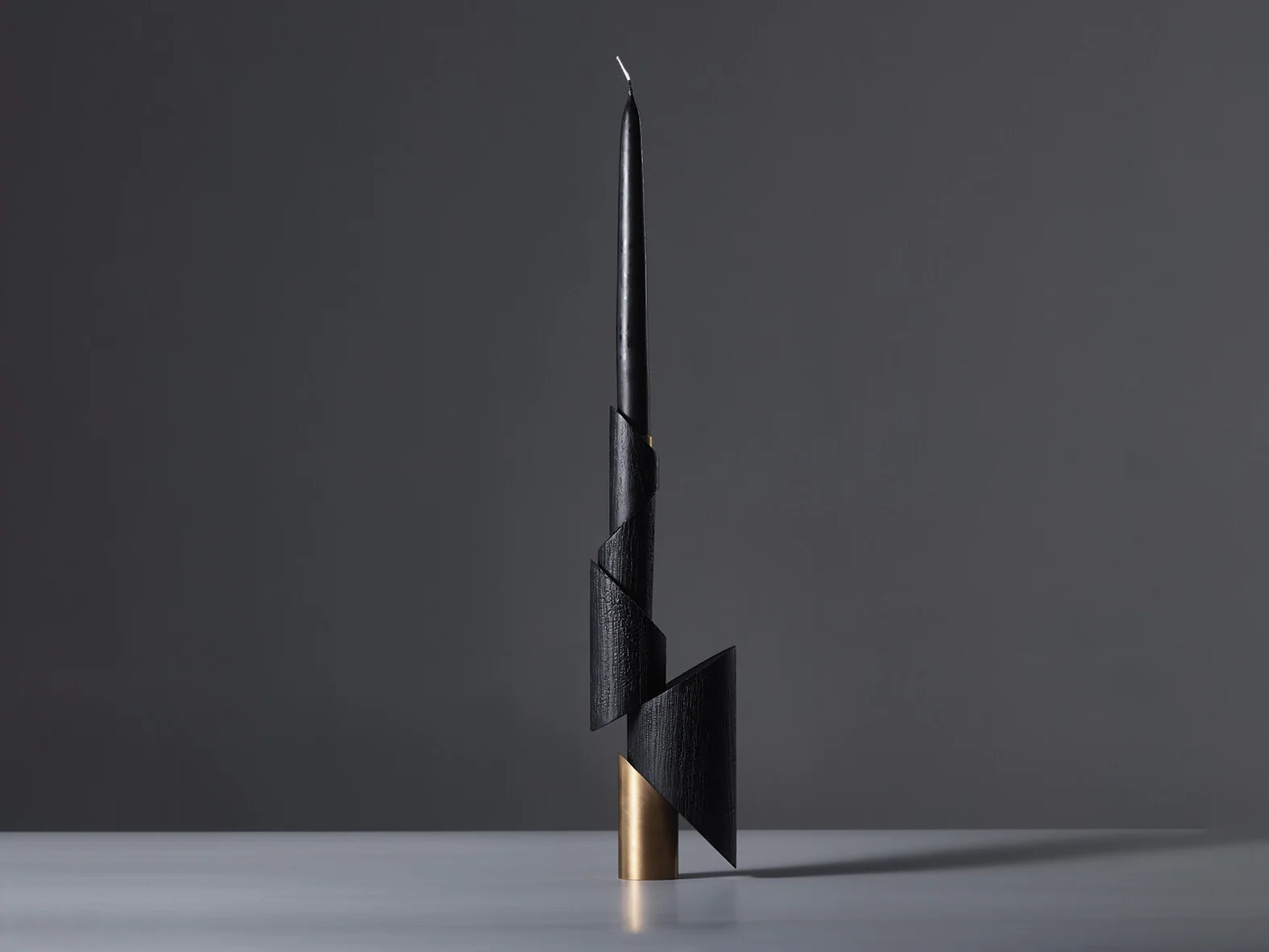 WILLIAM GUILLON ASHES TO ASHES BRONZE CANDLE HOLDERS - Image 5