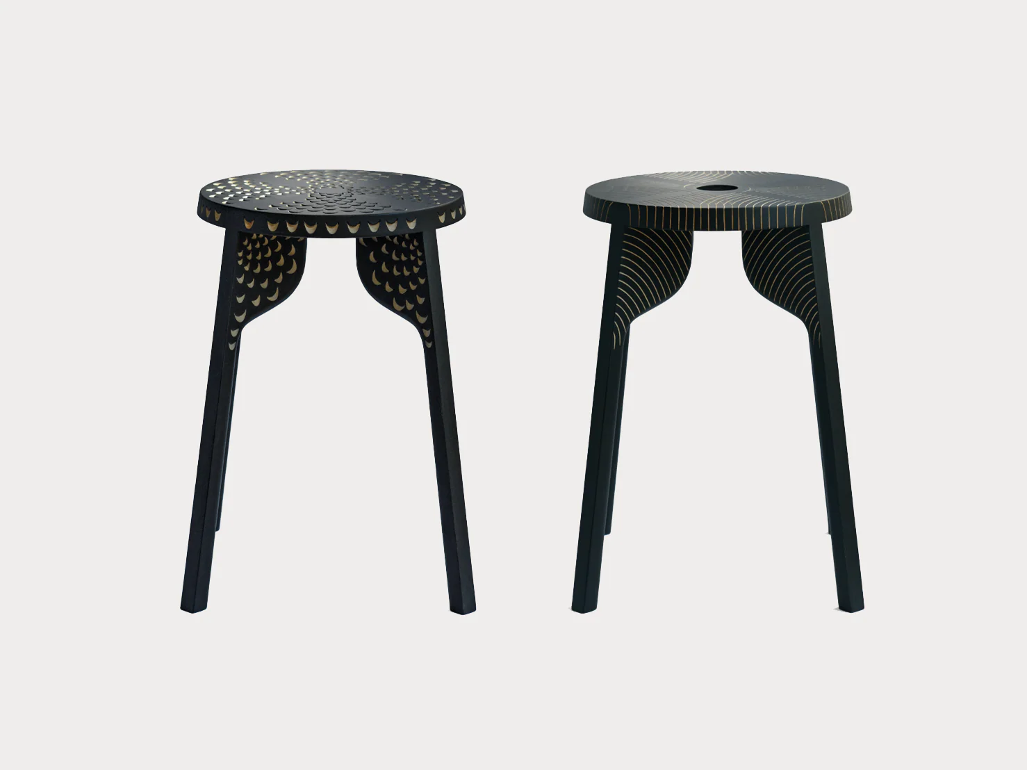 ZANAT TATTOO STOOL / BIRD Ø12” x H17.5”