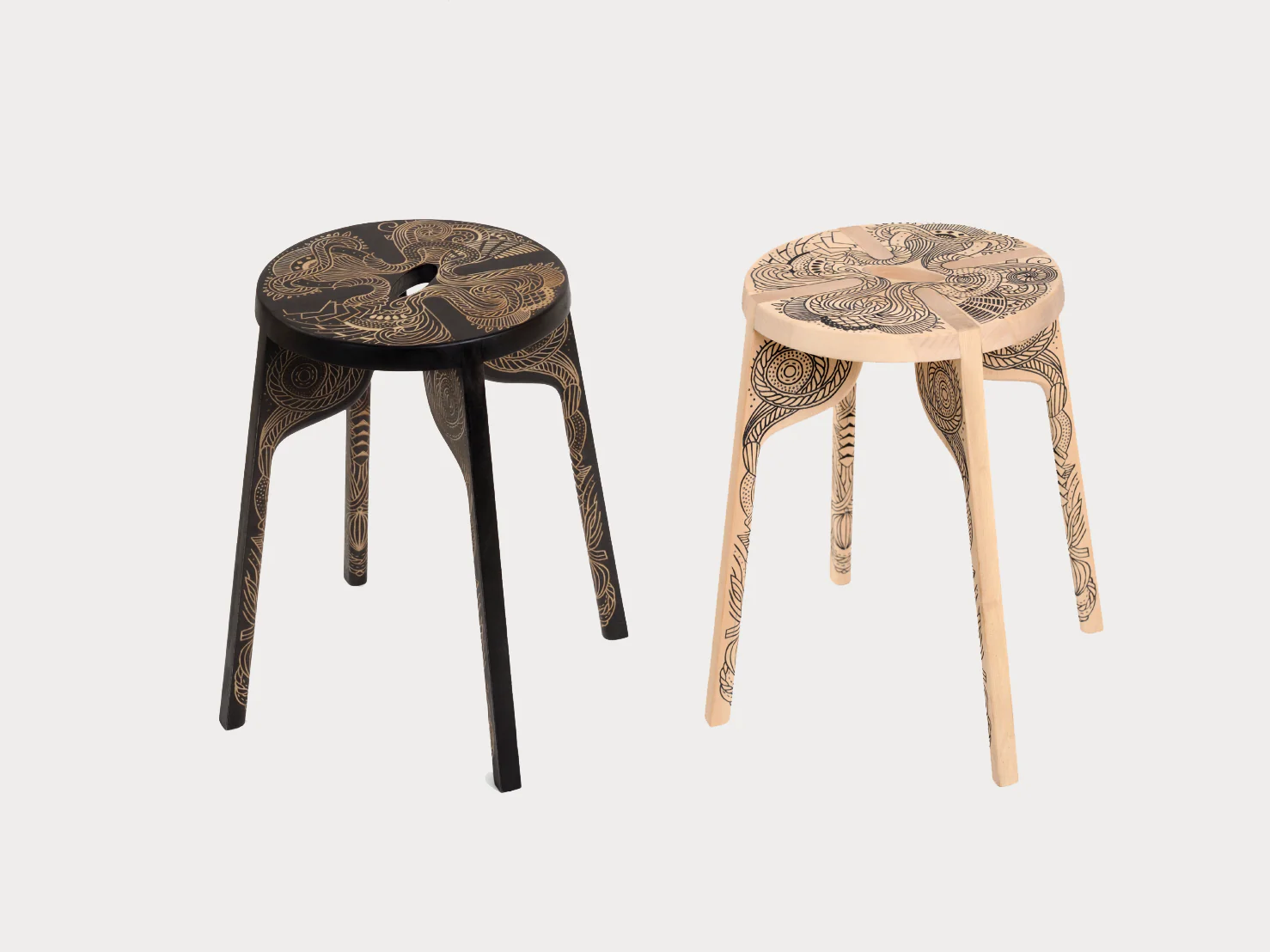 ZANAT TATTOO STOOL / FULLBODY Ø12” x H17.5”